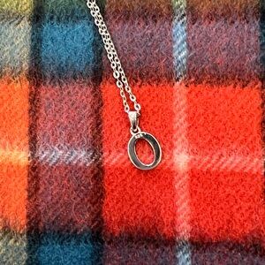 NWT Silver Chain Initial Necklace